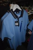 *DKNY Pale Bule & Navy Golf Top Size: L