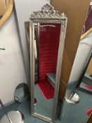 *Silver Framed Full Length Freestanding Mirror