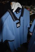 *DKNY Pale Bule & Navy Golf Top Size: L