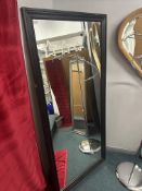 *Large Ebonised Framed Full Length Mirror
