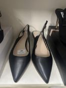 Pair of Faith Lady’s Wide Fit Black Slingback Shoes Size: 8