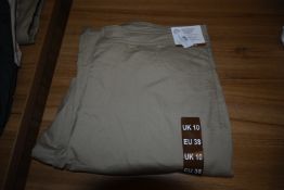 *Mondetta Beige Lined Cargo Trousers Size: 10