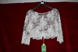 *Elena Ferrara Erin Lace Topper Size: 12 RRP: £480