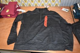 *Mondetta Charcoal Brushed Jacquard Top Size: M