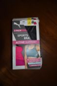 *Puma Sports Bra 2pk Size: S