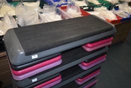 Step Exerciser with Three Pairs of Risers