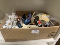 *Box of Artificial Flowers, Butterflies, Birds, etc.