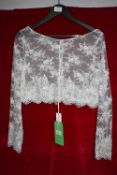 *Elena Ferrara Sienna Lace Topper Size: 12 RRP: £550
