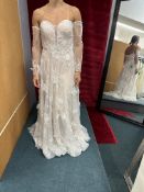 *Madi Lane Janae Ivory/Mocha Wedding Gown Size: US 10 RRP: £1830