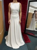 *Jesus Peiro Candice Wedding Gown in Off White Crepe Size: 12 RRP: £1800