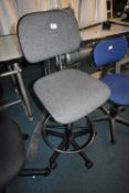 *Grey Draughtsman Swivel Chair