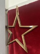 Rustic Wood Star and Hanging Rope