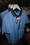 *DKNY Pale Bule & Navy Golf Top Size: L