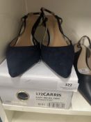 Pair of Head over Heels by Dune Lady’s Blue Suede Shoes Size: 8