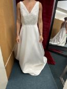 *Elena Ferrara Azelea Sequin Blossom Mikado & Sequin Lace Wedding Gown Size: 12 RRP: £1650