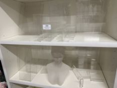 *Assorted Perspex Display Stands, and an Acrylic Bust