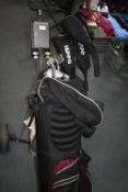 Hippo Golf Bag on Trolley with Set of Hippo Irons, Metal Woods, Putter