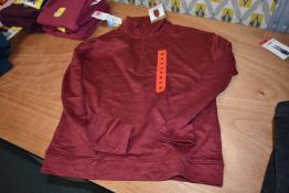 *Mondetta Red Brushed Jacquard Top Size: M