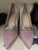 Pair of Faith Lady’s Iridescent Sparkle Shoes Size: 8