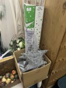 *Box of 3ft Christmas Trees, Baubles, and Stars