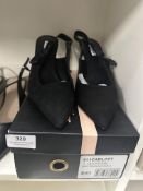 Pair of Dune Lady’s Black Slingback Shoes Size: 8