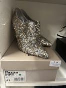Pair of Dune Lady’s Sequin High Heels Size: EU 41