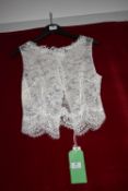 *Elena Ferrara Rose Lace Topper Size: 10 RRP: £490