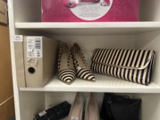 Pair of Dune Lady’s High Heels Size: 8, with Matching Clutch Bag