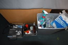 Addis Recycling Bin Containing Cleaning Products,