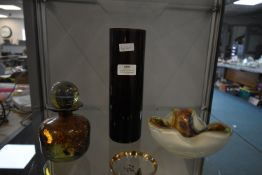 Studio Glass Vase, Dish, and a Bottle