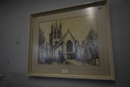 Sketch of St. Mary's Church, Cottingham