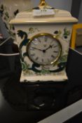 Masons Ironstone Chartreuse Pattern Mantel Clock
