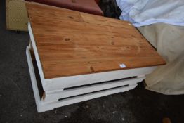 Painted Crate Style Coffee Table