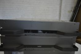 Two Nec UH101X Water Cooled Power Amplifiers