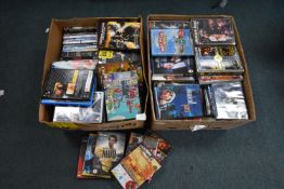 Two Boxes of DVDs