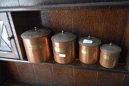 Four Copperised Storage Canisters