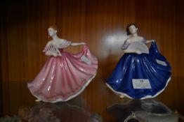Two Royal Doulton Pretty Ladies Figurines - Elaine