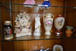 Decorative Pottery Vases, Clock, etc. (some AF)