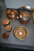 Copper Kettle, Hot Water Bottle, Miniature Pan, et