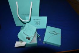 Tiffany Style Silver Pendent