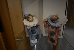 Two Nao Clown Figurines