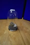 Pyrite Sculpture with Glass Dome