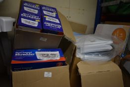 *Hand Propelled Shredders, Bed Cane, Walking Frame Net Bags, Boot/Shoe Remover, Face Masks, etc.