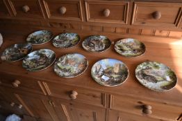 Nine Coalport Country Village Wall Plates