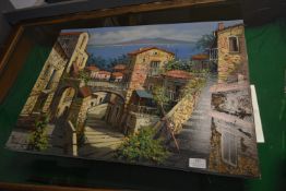 *Italian Oil on Canvas Mediterranean Study by Ferd