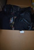 Assorted Lady's Black Clothing, Bags, and Shoes
