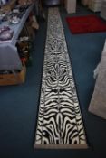 Zebra Pattern Stair Runner 700x60cm
