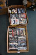 Two Boxes of DVDs