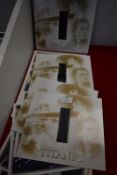 Four Titanic Movie Mounted Film Strips plus Movie