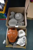 Waterside Tableware, Large Vase, Shaving Mug, etc.